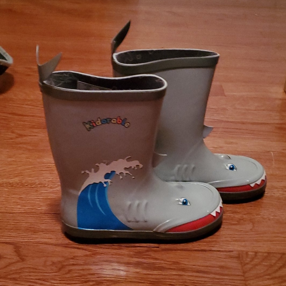 Boy Kidorable Shark Rain Boots